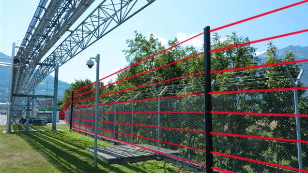 Système anti-intrusion : barrière infrarouge périmétrique